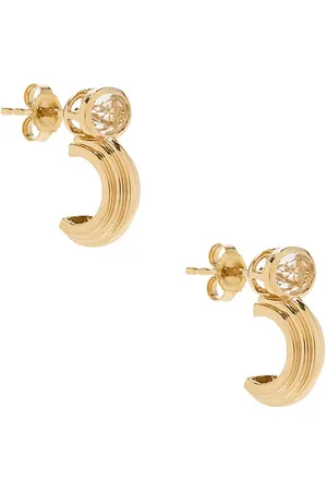 STONE AND STRAND Pendientes en color oro metálico talla all en - Metallic Gold. Talla all.