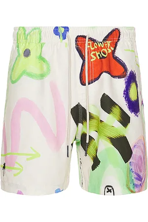 Oas Flower shop swim short en color ivory talla L en - Ivory. Talla L (también en M, S, XL/1X).