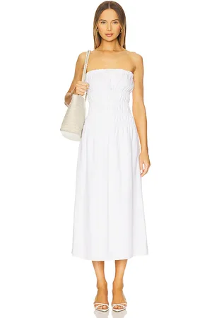 ONIA Maxivestido air linen smocked en color talla L en - White. Talla L (también en M, S, XL, XS).