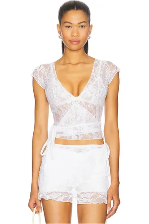 Bella Venice The lucy wrap top en color talla L en - White. Talla L (también en M, S, XL, XS).