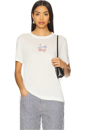 Junk Food Camiseta lucky en color ivory talla L en - Ivory. Talla L (también en M, S, XL, XS).