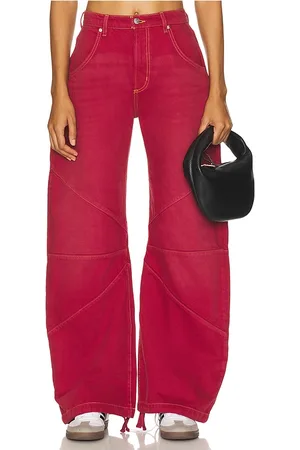 EB DENIM Barril de pierna ancha frederic en color rojo talla 24 en - Red. Talla 24 (también en 25, 26, 27, 28).