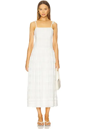 RAG&BONE Vestido midi presley en color talla 0 en - White. Talla 0 (también en 00, 10, 12, 2, 4, 6, 8).
