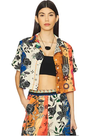 Agua Bendita Camisa itsy en color blue,orange talla L en - Blue,Orange. Talla L (también en M, S, XL, XXL).