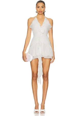 Runaway The Label Minivestido zelie en color talla L en - White. Talla L (también en M, S, XL, XS, XXL).