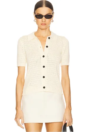 ANINE BING Jersey alexis en color talla L en - Cream. Talla L (también en M, S).