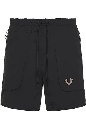 True Religion Curved nylon shorts en color negro talla L en - Black. Talla L (también en M, S, XL/1X).