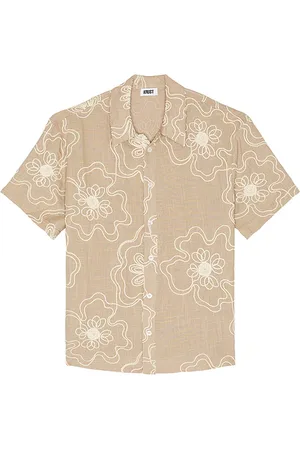Saks Fifth Avenue Camisa bordada havana en color marrón talla L en - Brown. Talla L (también en M, S).