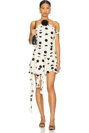 MAJORELLE Vestido brandi en color blanco, negro talla L en - White,Black. Talla L (también en M, S, XL, XS, XXS).