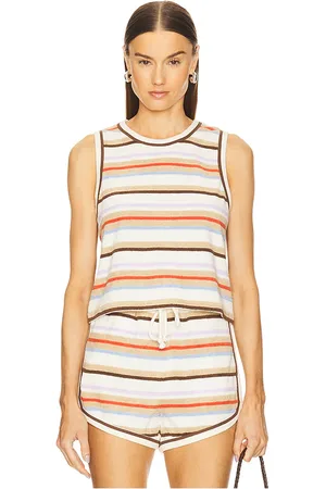VERONICA BEARD Camiseta tirantes cullen en color tan,blue talla L en - Tan,Blue. Talla L (también en M, S, XL, XS).