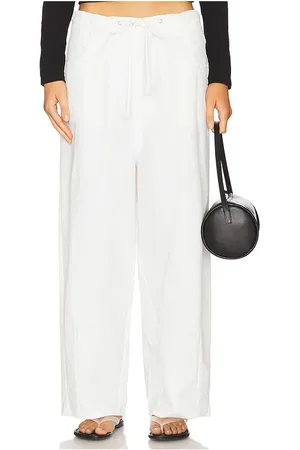 Lioness Pantalón riptide en color blanco talla L en - White. Talla L (también en M, S, XL, XS).