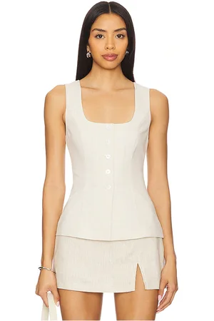 ALL THE WAYS Perri top en color neutral talla L en - Neutral. Talla L (también en M, S, XS, XXS).