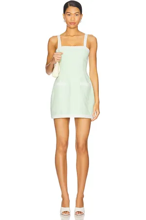 Amanda Uprichard Mameluco falda martini en color hierbabuena talla L en - Mint. Talla L (también en M, S, XS).
