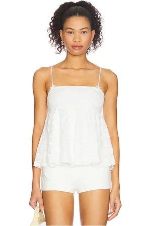 MORE TO COME Solana babydoll top en color talla L en - White. Talla L (también en M, S, XL, XS, XXS).