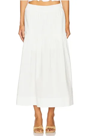 Sanctuary Falda poplin prairie en color talla L en - White. Talla L (también en S, XL).