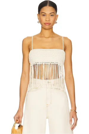 Nanushka Mariz top en color talla L en - Cream. Talla L (también en M, S, XS).