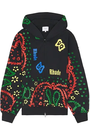 Rhude Sudadera en color negro talla L en - Black. Talla L (también en M, S, XL/1X).