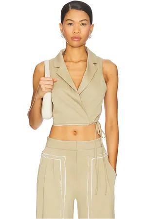Osis Chaleco rachel en color verde salvia talla L en - Sage. Talla L (también en M, S, XL, XS).