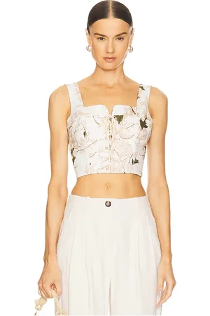 Agua by Agua Bendita Top corsé reserva en color neutral talla S en - Neutral. Talla S (también en XL, XS).