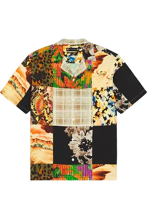 AllSaints Camisa manga corta patche en color negro talla L en - Black. Talla L (también en M, S, XL/1X).