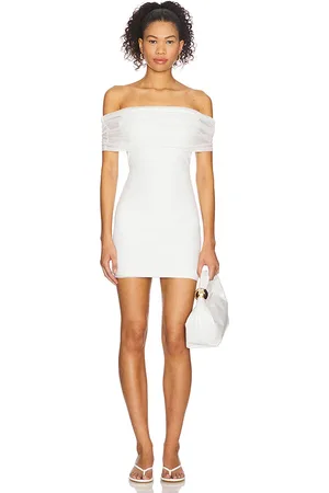 superdown Vestido kaitrin en color talla L en - White. Talla L (también en M, S, XL, XS, XXS).