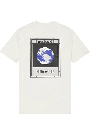 Metalwood Camiseta hello en color gris talla L en - Grey. Talla L (también en M, S, XL/1X).