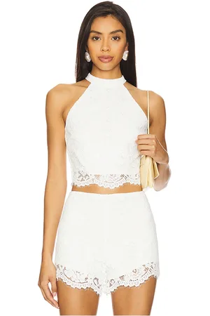 Amanda Uprichard Brynley top en color talla L en - White. Talla L (también en M, S, XL, XS).