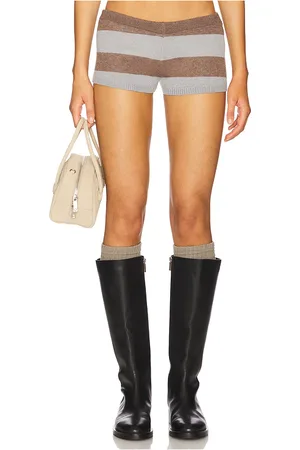 Jaded London Stripe knitted hot pant en color talla L en - Grey. Talla L (también en M, S, XS).