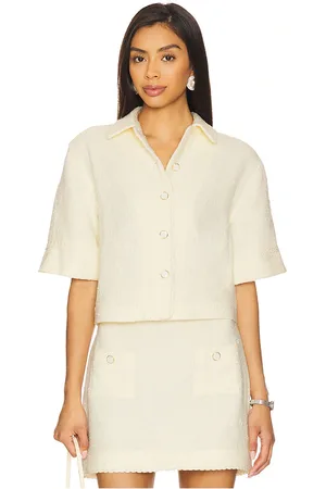 Simkhai Top con botones khloe en color talla L en - . Talla L (también en M, S, XS).