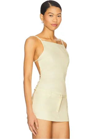 Lioness Horizon tie top en color amarillo limon talla L en - Lemon. Talla L (también en M, S, XL).