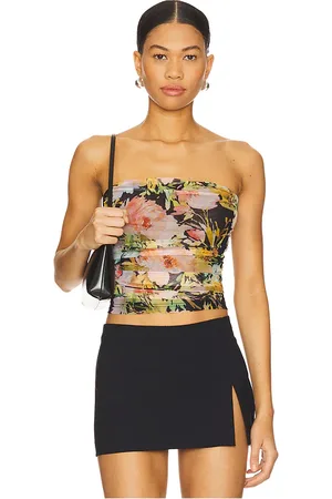 MORE TO COME Everly strapless top en color pink,black talla L en - Pink,Black. Talla L (también en M, S, XS).