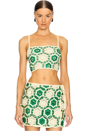 Agua Bendita Top corto en color verde talla L en - Green. Talla L (también en M, S).