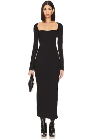 Lovers And Friends Vestido midi ?velyne en color talla M en - Black. Talla M (también en S).