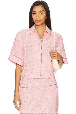 Simkhai Camisa khloe en color rosado talla L en - Pink. Talla L (también en M, S, XS).