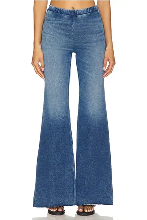 GOOD AMERICAN Leggings acampanados jeanius en color azul talla 2X en - Blue. Talla 2X (también en 3X, 4X, L, M, S, XL, XS).