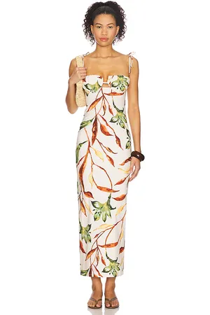 Montce Vestido tipo lencería largo petal en color ivory talla L en - Ivory. Talla L (también en M, S, XL, XS).