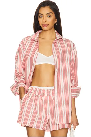 FAITHFULL THE BRAND Camisa capri en color coral talla L en - Coral. Talla L (también en M, S, XL, XS).