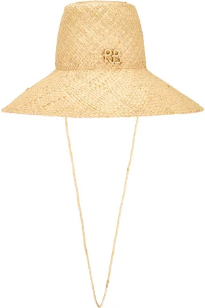 Ruslan Baginskiy Sombrero de copa monogram-embellished en color crema talla L en - Cream. Talla L (también en S).
