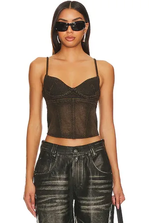 Miaou Kiko corset en color marrón talla L en - Brown. Talla L (también en XL).