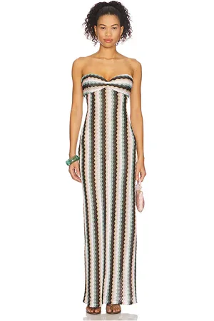 Lovers And Friends Vestido nettie en color sage,brown talla L en - Sage,Brown. Talla L (también en M, S, XS, XXS).