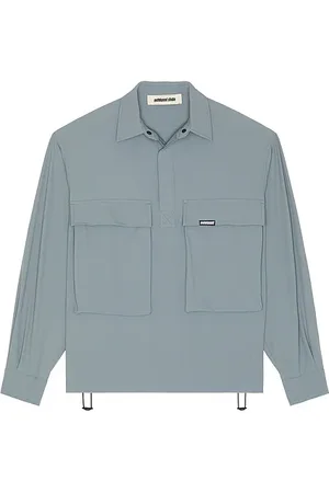 Metalwood Sobrecamisa ripstop en color roca talla L en - Slate. Talla L (también en M, S, XL/1X).
