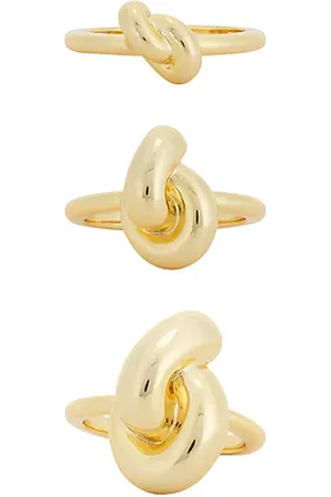 Jennifer Fisher Juego de 3 anillos en color oro metálico talla 5 en - Metallic Gold. Talla 5 (también en 6, 7, 8).