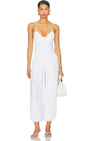 Norma Kamali Kenny jumpsuit en color blanco talla L en - White. Talla L (también en M, S, XL, XS).