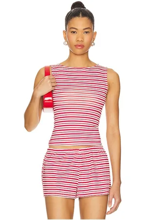 WeWoreWhat Top sin mangas top en color rojo talla S en - Red. Talla S (también en XS).