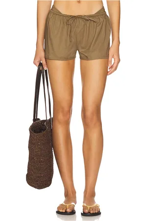 Montce Shorts de tiro bajo con cordón en color verde oliva talla L en - Olive. Talla L (también en M, S, XL, XS).