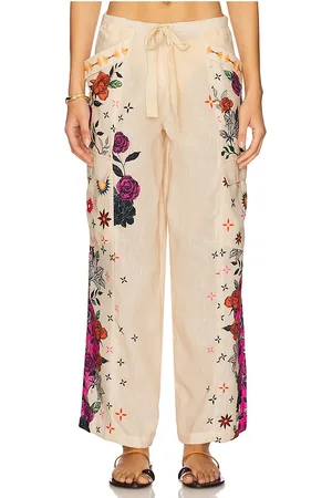 Agua Bendita Pantalones alice en color crema talla L en - Cream. Talla L (también en M, S, XL, XS, XXL).