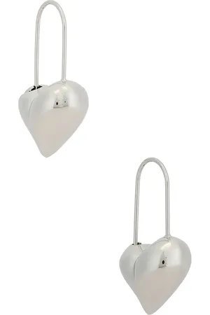 Jenny Pendientes largos celeste en color plateado metálico talla all en - Metallic Silver. Talla all.