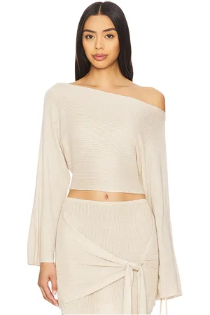 Flook the Label Callie top en color ivory talla L en - Ivory. Talla L (también en M, S, XS).