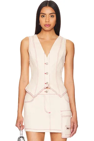 BY.DYLN Chaleco tyler en color nude talla XS en - Nude. Talla XS (también en L).