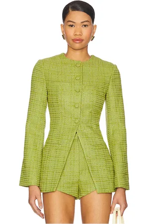 Amanda Uprichard Chaqueta berlin en color verde talla L en - Green. Talla L (también en M, S, XL, XS).